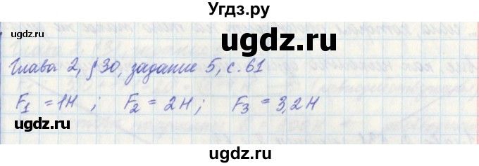 ГДЗ (Решебник) по физике 7 класс (рабочая тетрадь) Касьянов В. А. / страница номер / 61