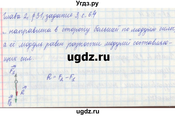 ГДЗ (Решебник) по физике 7 класс (рабочая тетрадь) Касьянов В. А. / страница номер / 64