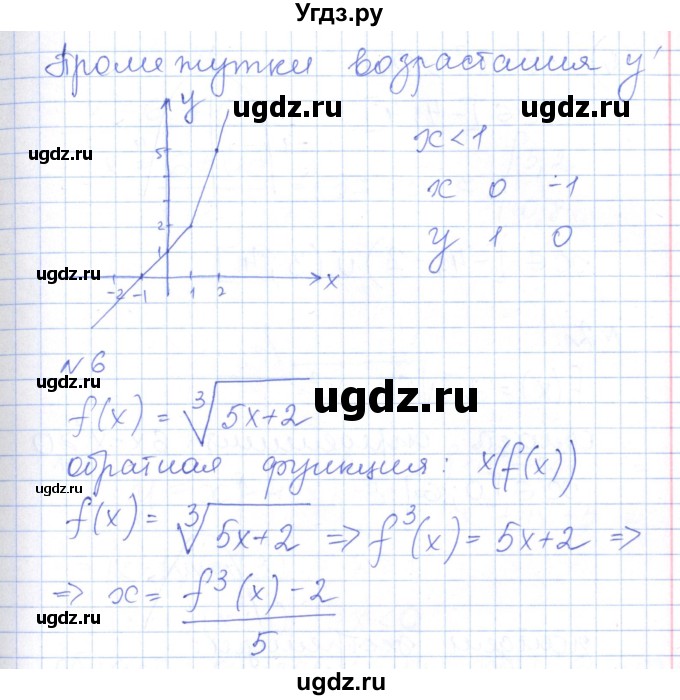 ГДЗ (Решебник) по алгебре 10 класс (контрольно-измерительные материалы) Рурукин А.Н. / контрольные работы / КР-1. вариант / 1(продолжение 6)