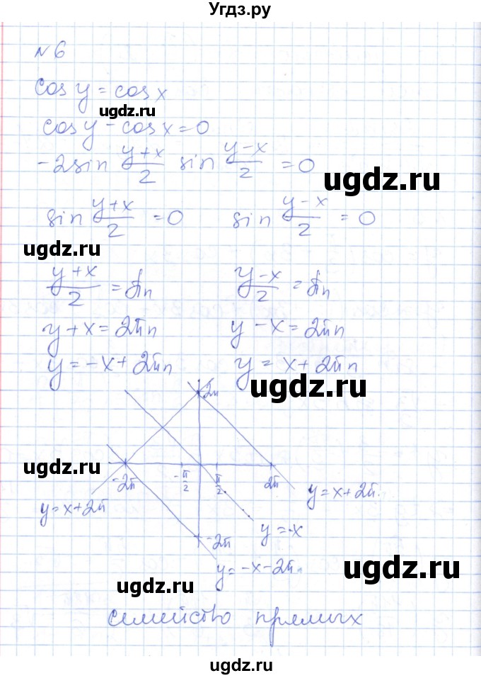 ГДЗ (Решебник) по алгебре 10 класс (контрольно-измерительные материалы) Рурукин А.Н. / контрольные работы / КР-5. вариант / 2(продолжение 4)
