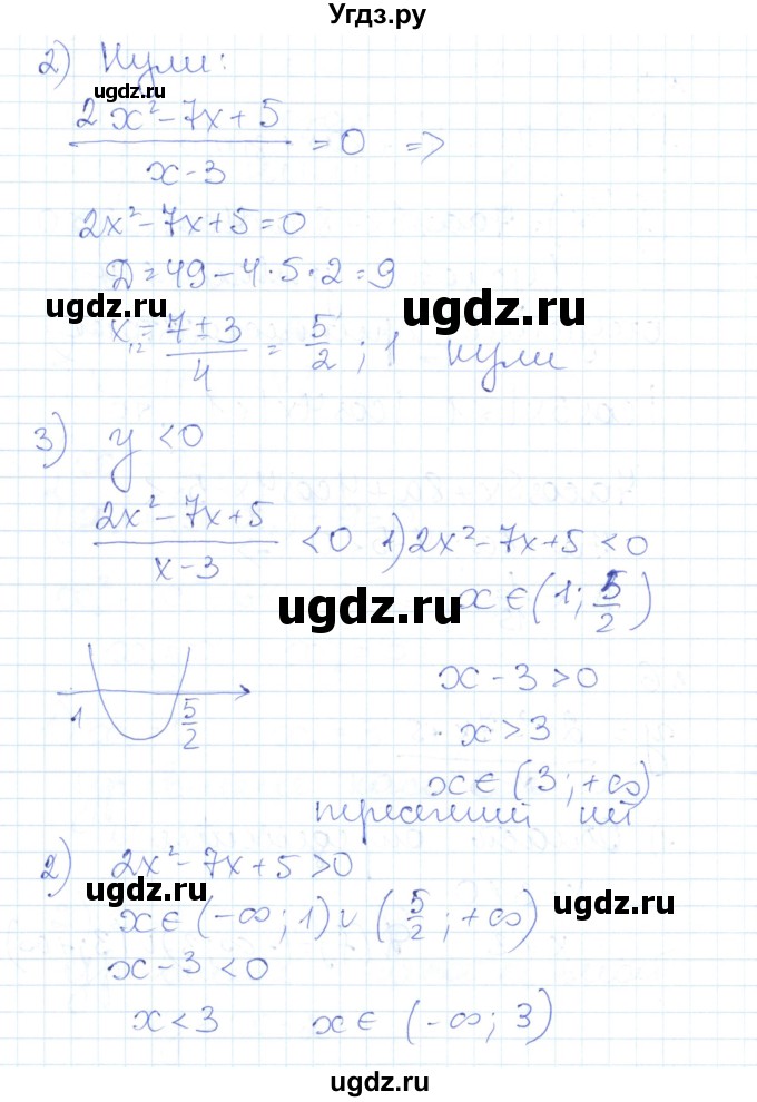 ГДЗ (Решебник) по алгебре 10 класс (контрольно-измерительные материалы) Рурукин А.Н. / контрольные работы / КР-9. вариант / 2(продолжение 6)