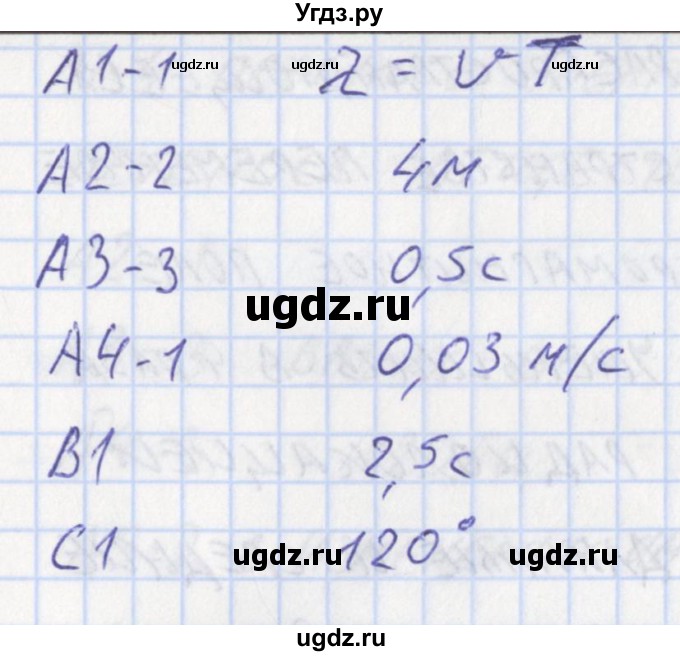 ГДЗ (Решебник) по физике 11 класс (контрольно-измерительные материалы) Зорин Н.И. / тест 11. вариант номер / 1(продолжение 2)