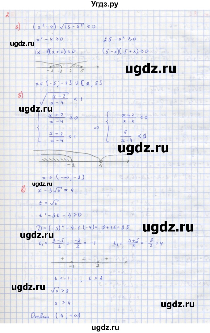 ГДЗ (Решебник) по алгебре 10 класс (самостоятельные и контрольные работы ) Ершова А.П. / самостоятельные работы / С-22. вариант номер / Б2(продолжение 3)