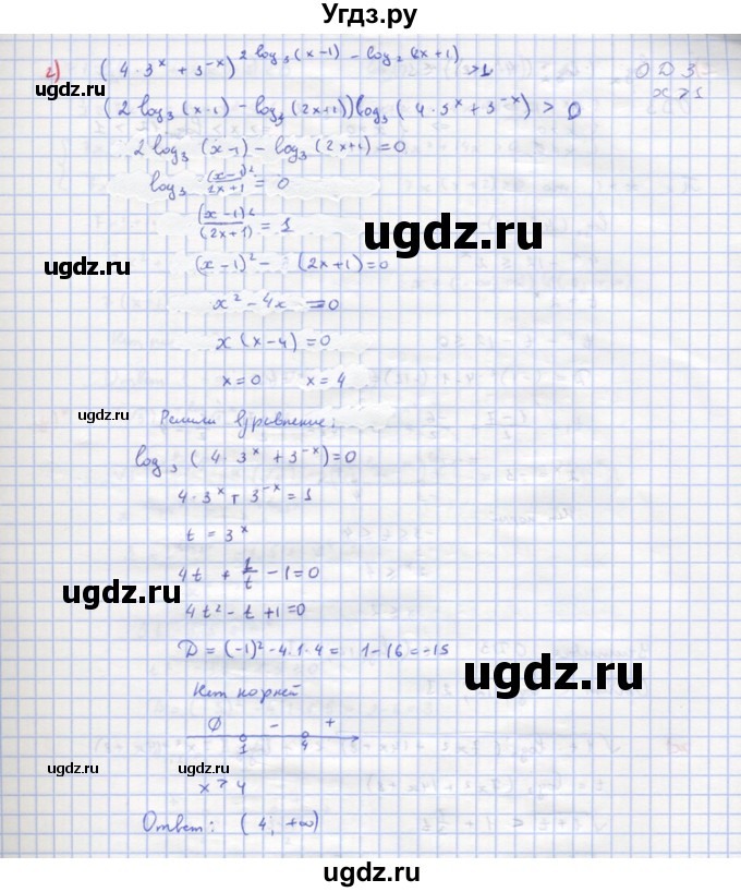 ГДЗ (Решебник) по алгебре 10 класс (самостоятельные и контрольные работы ) Ершова А.П. / самостоятельные работы / С-33. вариант номер / 2(продолжение 7)