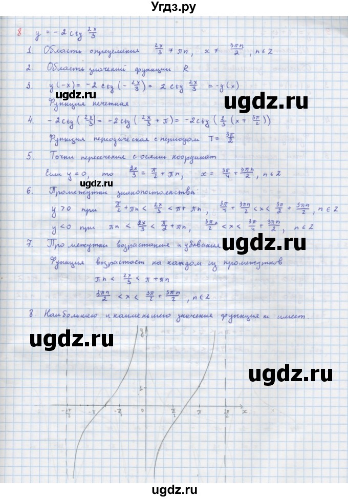 ГДЗ (Решебник) по алгебре 10 класс (самостоятельные и контрольные работы ) Ершова А.П. / самостоятельные работы / С-10. вариант номер / Уровень А(продолжение 8)