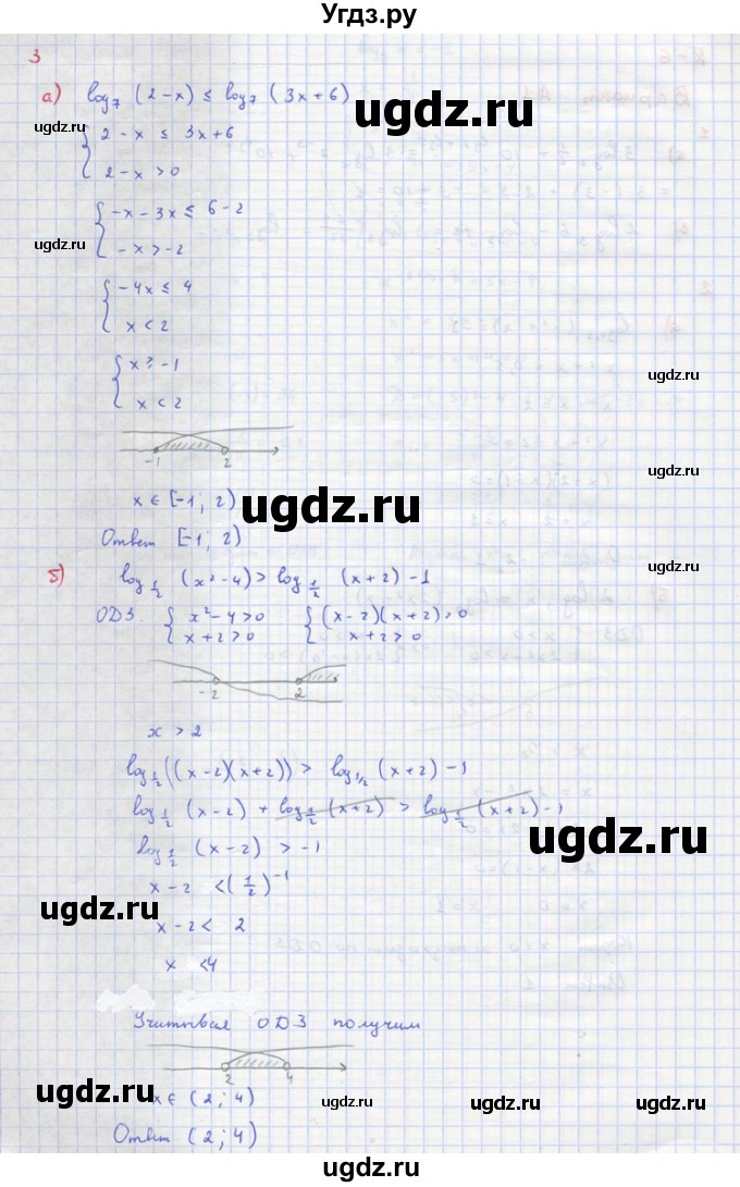 ГДЗ (Решебник) по алгебре 10 класс (самостоятельные и контрольные работы ) Ершова А.П. / контрольные работы / К-6. вариант номер / А1(продолжение 2)