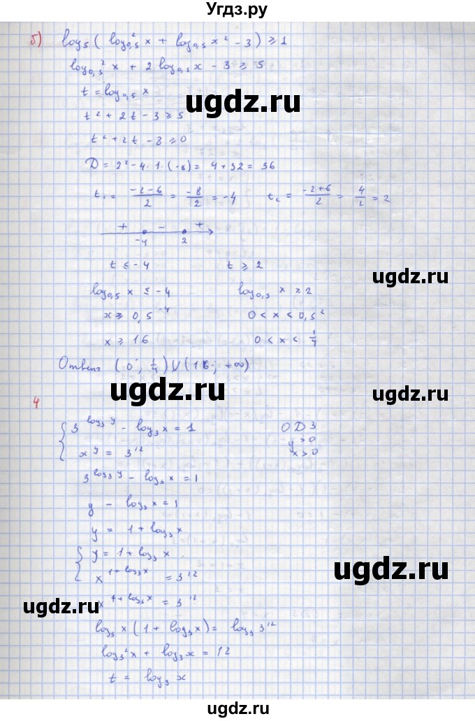 ГДЗ (Решебник) по алгебре 10 класс (самостоятельные и контрольные работы ) Ершова А.П. / контрольные работы / К-6. вариант номер / В1(продолжение 4)