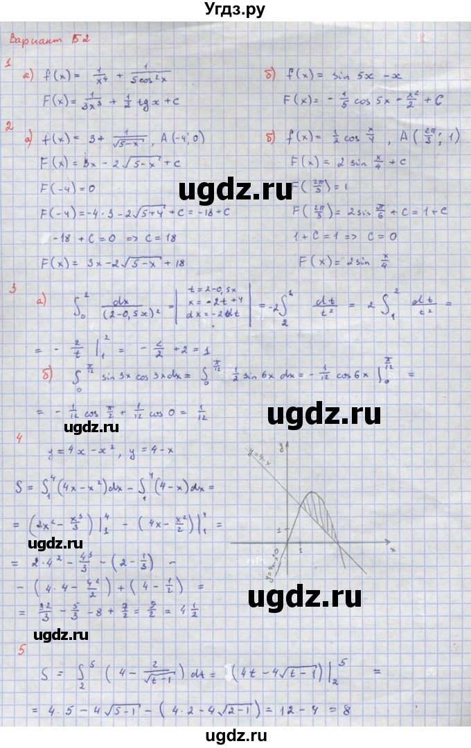 ГДЗ (Решебник) по алгебре 10 класс (самостоятельные и контрольные работы ) Ершова А.П. / контрольные работы / К-9. вариант номер / Б2