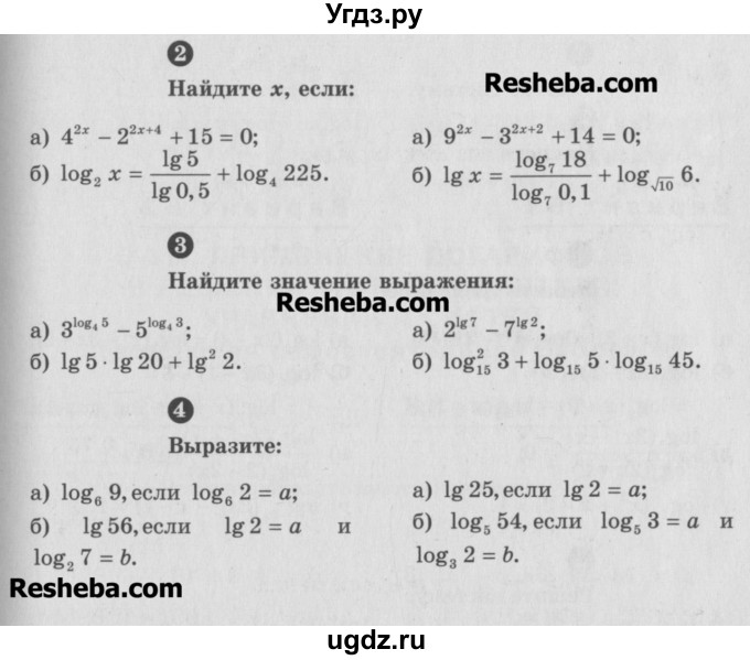 ГДЗ (Учебник) по алгебре 10 класс (самостоятельные и контрольные работы ) Ершова А.П. / самостоятельные работы / С-29. вариант номер / В2(продолжение 2)