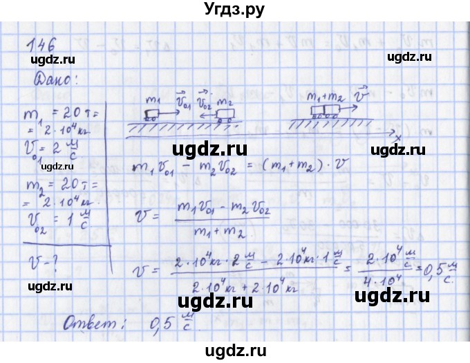 ГДЗ (Решебник) по физике 9 класс (рабочая тетрадь) Пурышева Н.С. / задание-№ / 146
