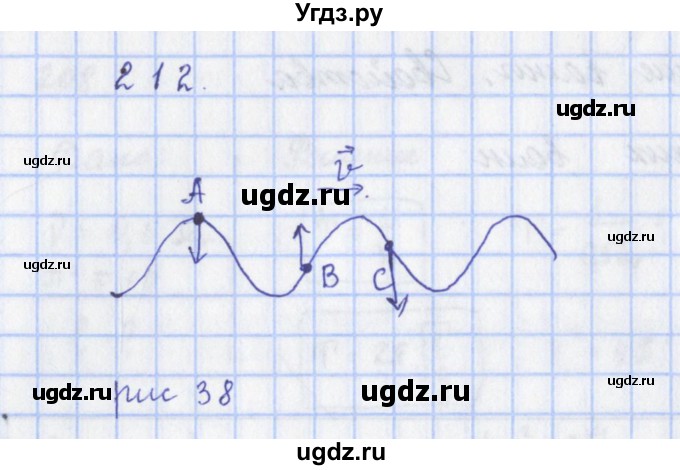 ГДЗ (Решебник) по физике 9 класс (рабочая тетрадь) Пурышева Н.С. / задание-№ / 212