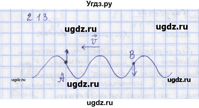 ГДЗ (Решебник) по физике 9 класс (рабочая тетрадь) Пурышева Н.С. / задание-№ / 213