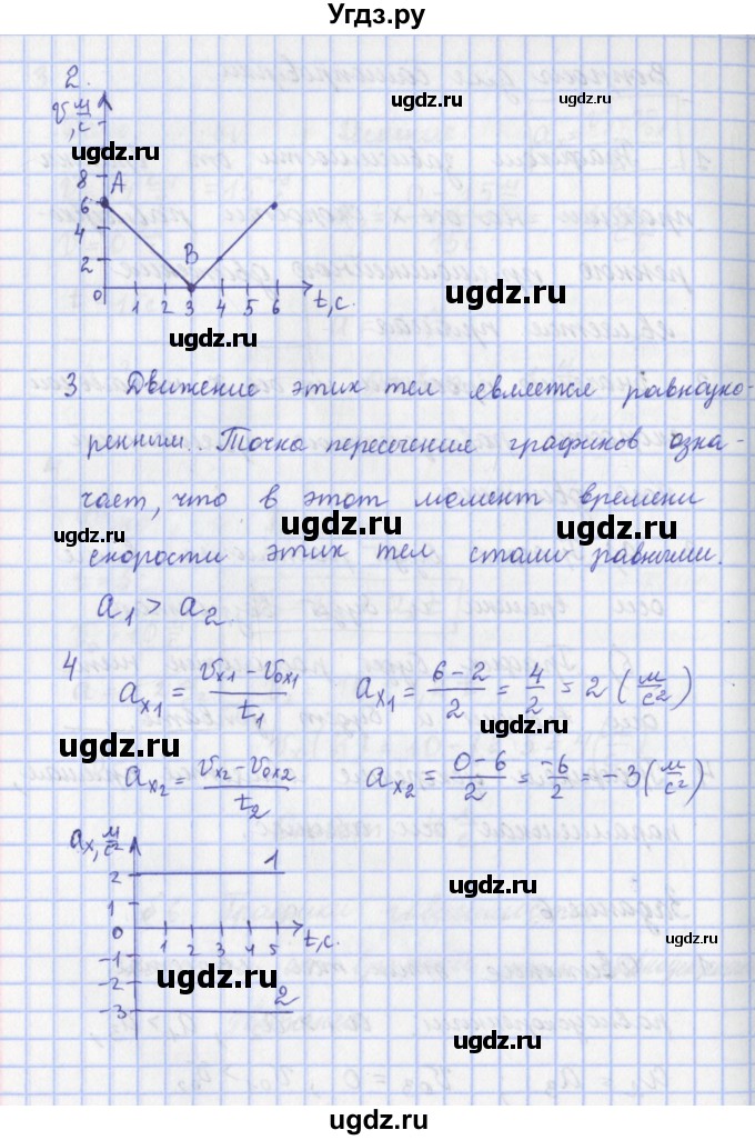 ГДЗ (Решебник) по физике 9 класс Пурышева Н.С. / вопросы и задания. параграф-№ / 6(продолжение 3)