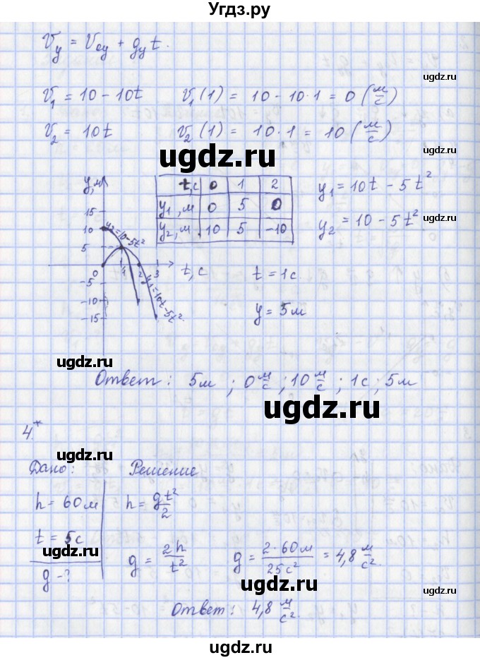 ГДЗ (Решебник) по физике 9 класс Пурышева Н.С. / вопросы и задания. параграф-№ / 8(продолжение 5)