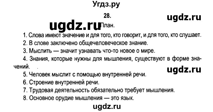 ГДЗ (Решебник №2) по русскому языку 11 класс Л.A. Мурина / упражнение номер / 28