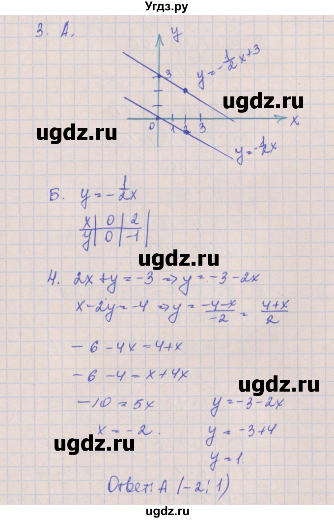 ГДЗ (Решебник) по алгебре 8 класс (контрольные работы) Кузнецова Л.В. / КР-5. вариант номер / 1(продолжение 2)