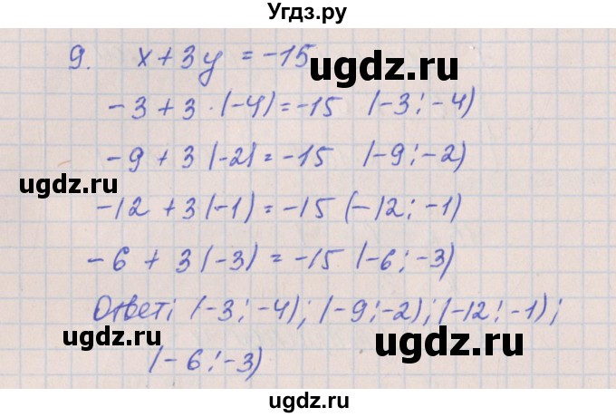 ГДЗ (Решебник) по алгебре 8 класс (контрольные работы) Кузнецова Л.В. / КР-5. вариант номер / 3(продолжение 5)