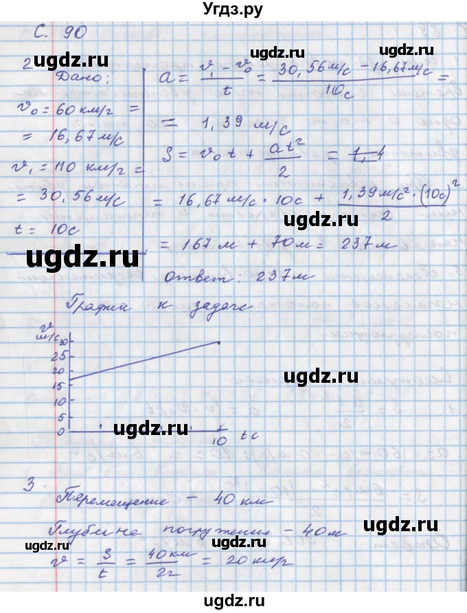 ГДЗ (Решебник) по физике 8 класс (тетрадь-тренажёр) Артеменков Д.А. / страница номер / 90