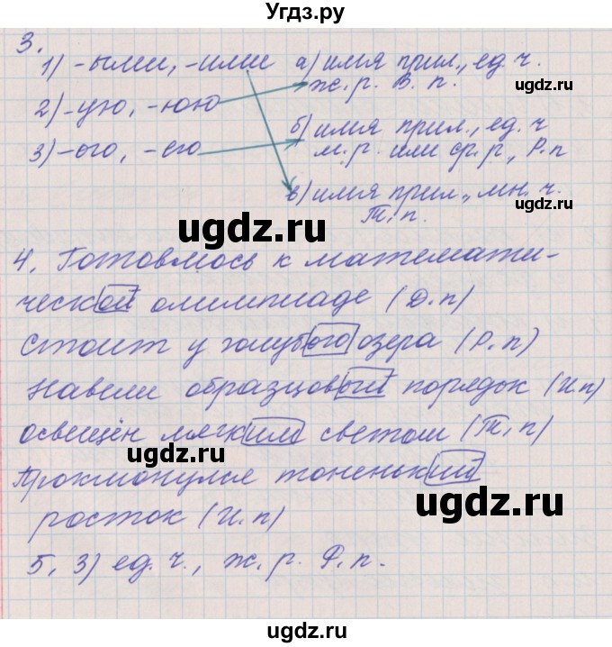 ГДЗ (Решебник) по русскому языку 4 класс (проверочные и контрольные работы) Максимова Т.Н. / страница / 60