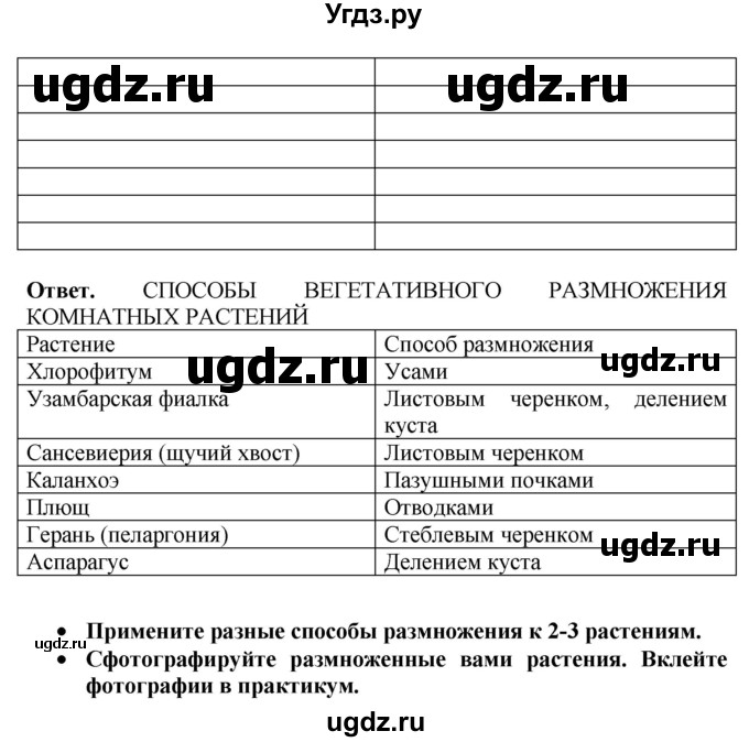 ГДЗ (Решебник к тетради 2020) по биологии 10 класс (тетрадь-практикум) Сухорукова Л.Н. / страница / 34(продолжение 2)