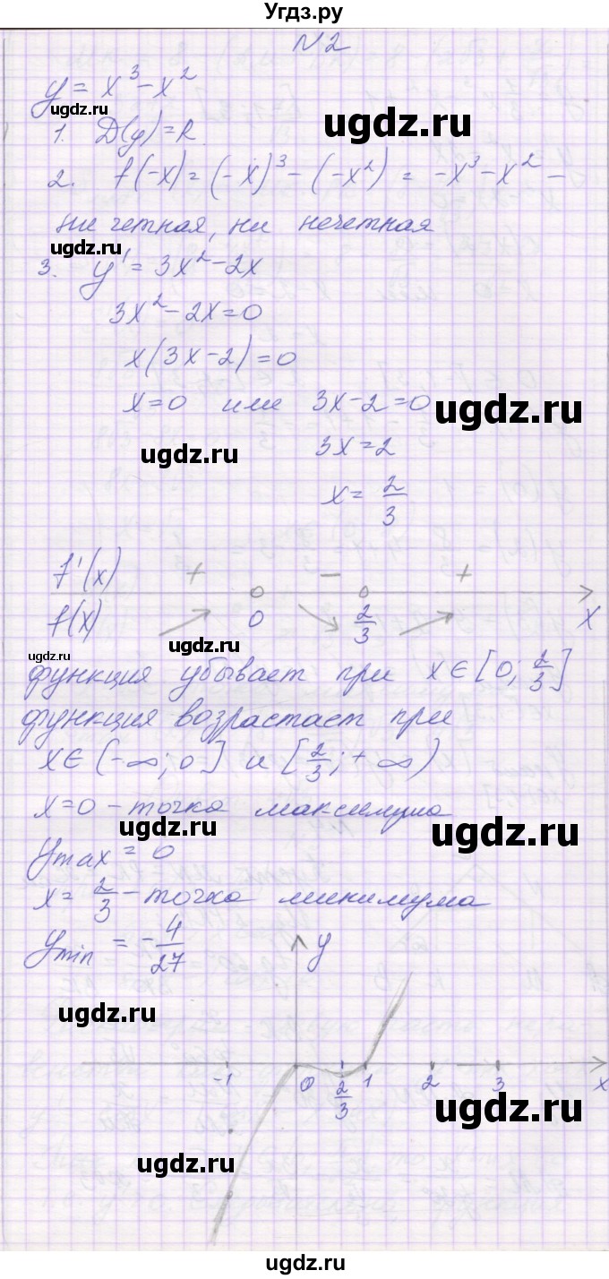 ГДЗ (Решебник) по алгебре 10 класс (контрольные работы) Глизбург В.И. / КР-8. вариант-№ / 2(продолжение 2)