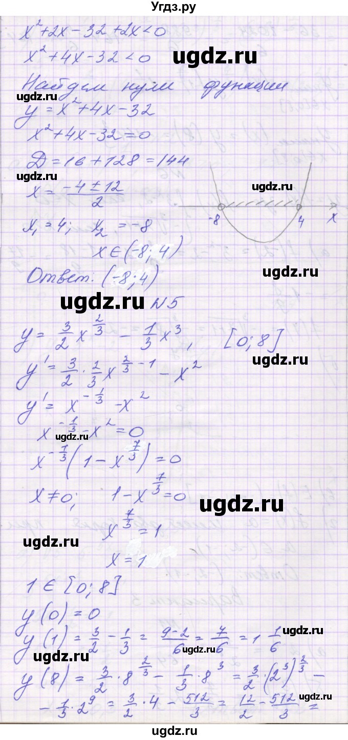 ГДЗ (Решебник) по алгебре 11 класс (контрольные работы) Глизбург В.И. / КР-2. вариант / 2(продолжение 3)