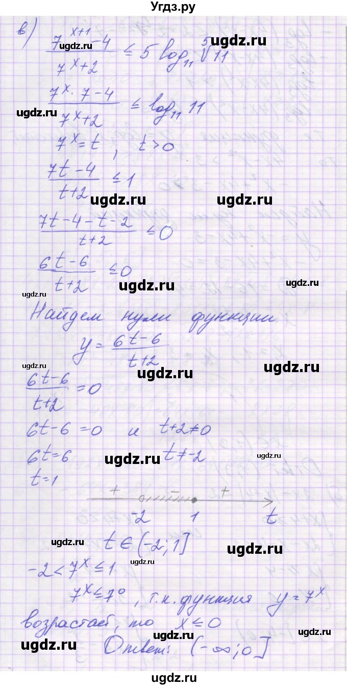 ГДЗ (Решебник) по алгебре 11 класс (контрольные работы) Глизбург В.И. / КР-7. вариант / 3(продолжение 4)