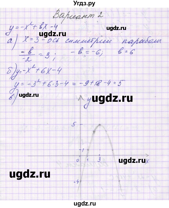 ГДЗ (Решебник) по алгебре 8 класс (самостоятельные работы ) Александрова Л.А. / С-31. вариант-№ / 2