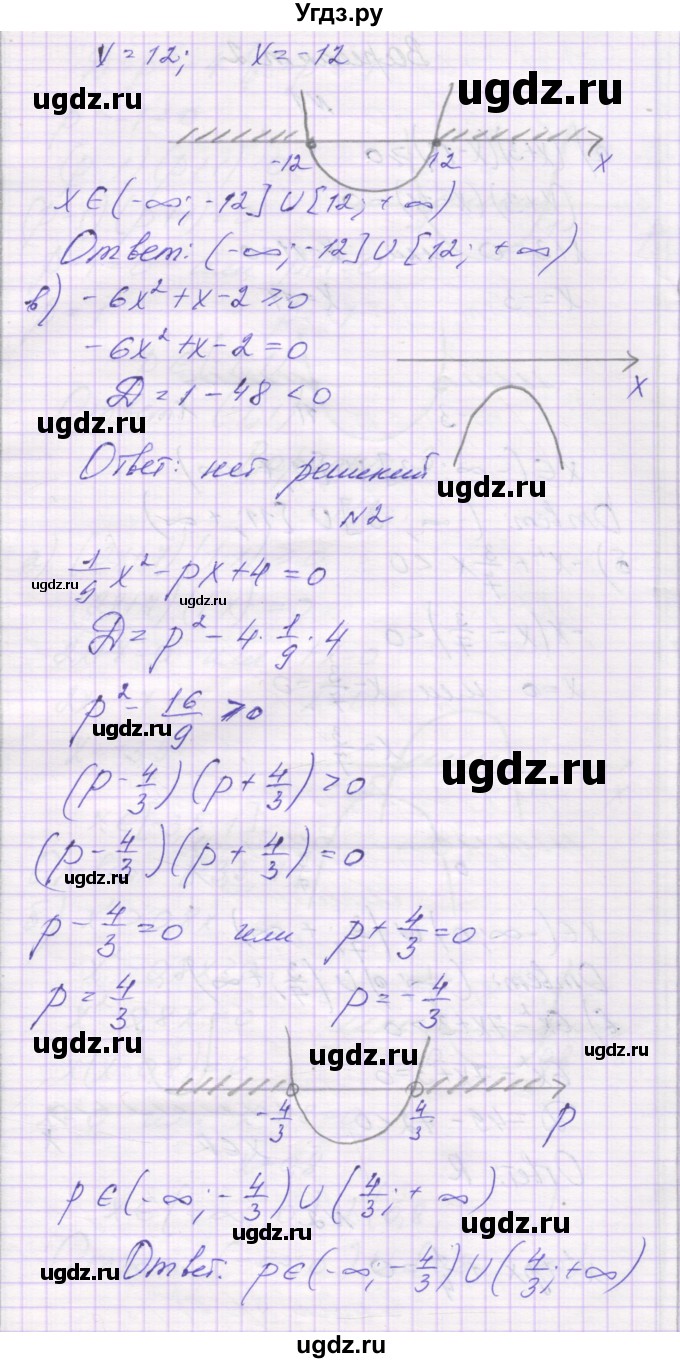 ГДЗ (Решебник) по алгебре 8 класс (самостоятельные работы ) Александрова Л.А. / С-45. вариант / 1(продолжение 2)