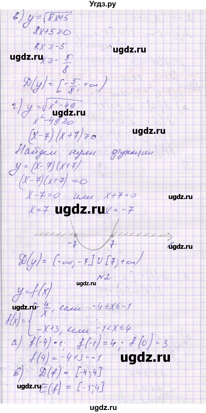 ГДЗ (Решебник к изданию 2016) по алгебре 9 класс (самостоятельные работы ) Александрова Л.А. / С-11. вариант / 2(продолжение 2)