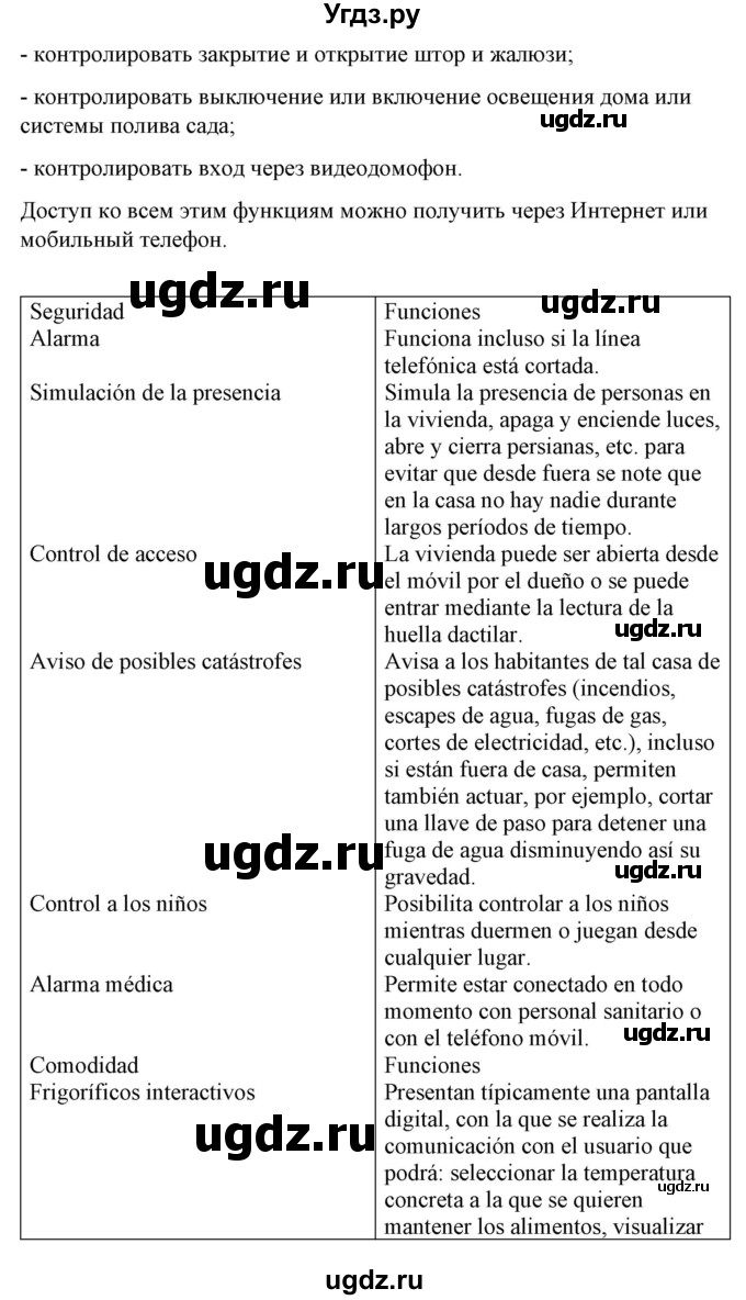 ГДЗ (Решебник) по испанскому языку 10 класс Гриневич Е.К. / страница / 81-84(продолжение 7)