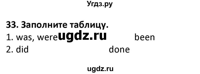 ГДЗ (Решебник) по английскому языку 7 класс (сборник упражнений к учебнику Биболетовой) Барашкова Е.А. / упражнение / 33