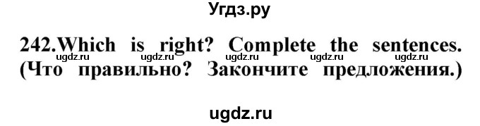 ГДЗ (Решебник) по английскому языку 8 класс (сборник упражнений к учебнику Биболетовой) Барашкова Е.А. / упражнения.№ / 242