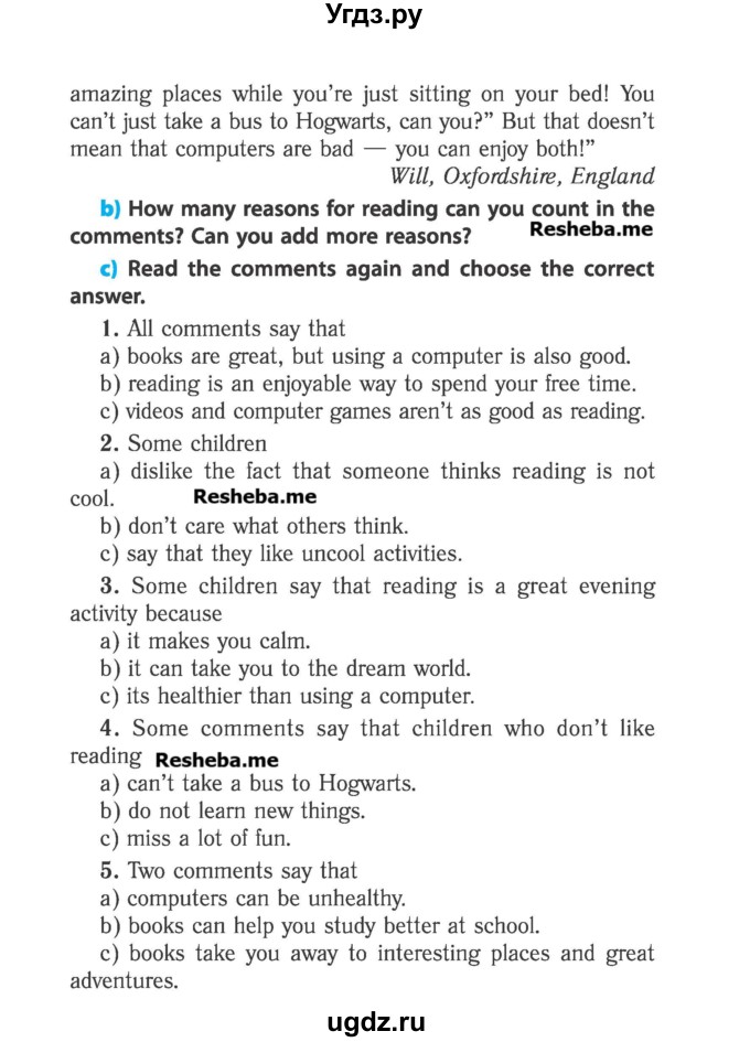 ГДЗ (Учебник) по английскому языку 6 класс (student's book) Юхнель Н. В. / страница номер / 200-201(продолжение 2)