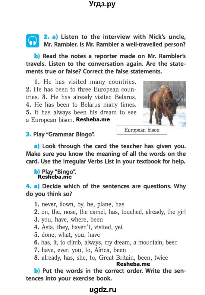ГДЗ (Учебник) по английскому языку 6 класс (student's book) Юхнель Н. В. / страница номер / 40