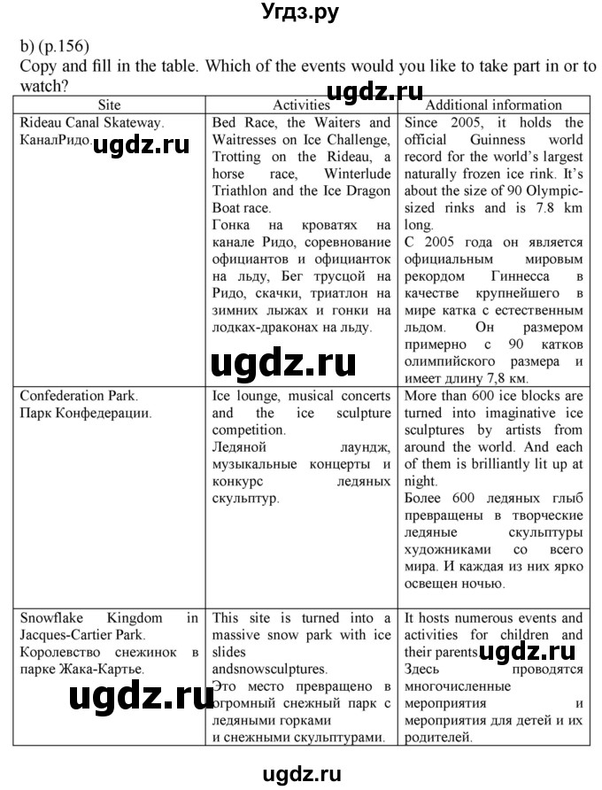 ГДЗ (Решебник к учебнику 2021) по английскому языку 11 класс (student's book) Н. В. Юхнель / страница / 156