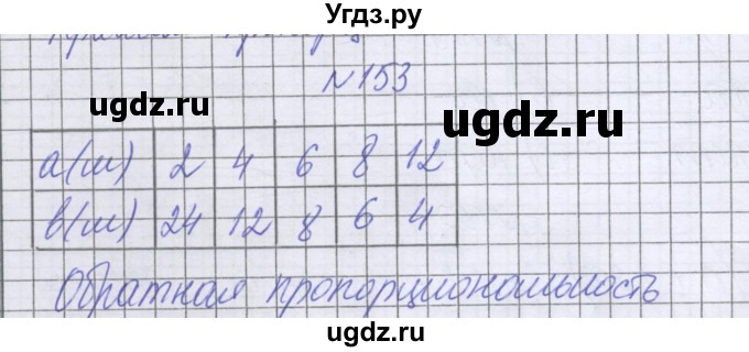 ГДЗ (Решебник к учебнику 2016) по математике 6 класс Герасимов В.Д. / глава 2 / упражнение / 153