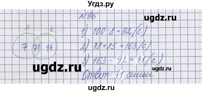 ГДЗ (Решебник к учебнику 2016) по математике 6 класс Герасимов В.Д. / глава 3 / упражнение / 96