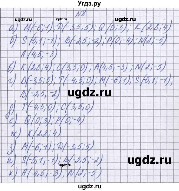 ГДЗ (Решебник к учебнику 2016) по математике 6 класс Герасимов В.Д. / глава 5 / упражнение / 8