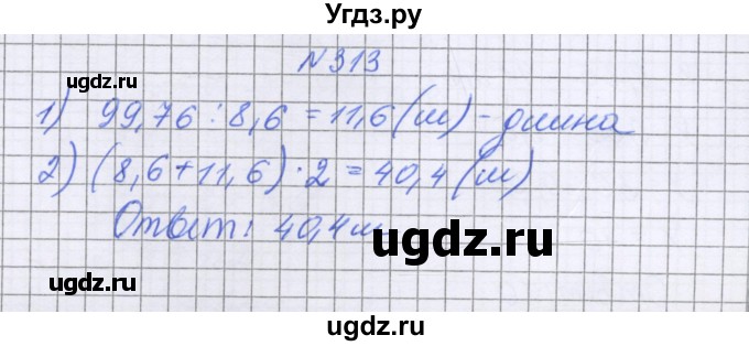 ГДЗ (Решебник к учебнику 2022) по математике 6 класс Герасимов В.Д. / глава 1 / упражнение / 313