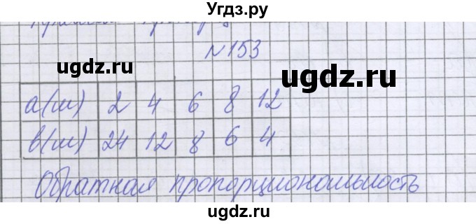 ГДЗ (Решебник к учебнику 2022) по математике 6 класс Герасимов В.Д. / глава 2 / упражнение / 153