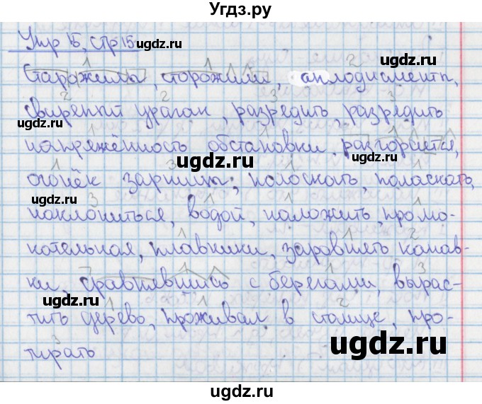 ГДЗ (Решебник 2014) по русскому языку 9 класс (рабочая тетрадь) Ефремова Е.А. / упражнение / 15