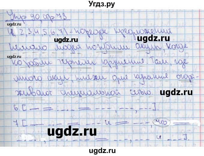 ГДЗ (Решебник 2014) по русскому языку 9 класс (рабочая тетрадь) Ефремова Е.А. / упражнение / 90