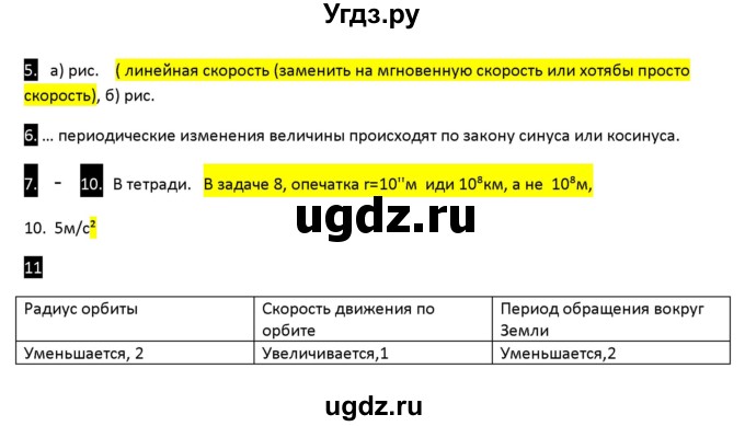 ГДЗ (Решебник) по физике 10 класс (рабочая тетрадь ) Касьянов В.А. / параграф номер / 12(продолжение 2)