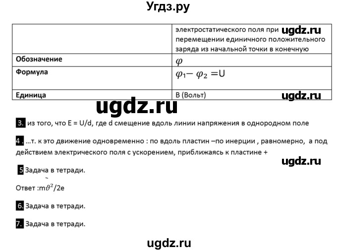 ГДЗ (Решебник) по физике 10 класс (рабочая тетрадь ) Касьянов В.А. / параграф номер / 63(продолжение 2)