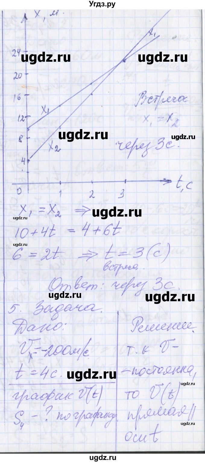ГДЗ (Решебник) по физике 10 класс (рабочая тетрадь ) Касьянов В.А. / параграф номер / 8(продолжение 4)
