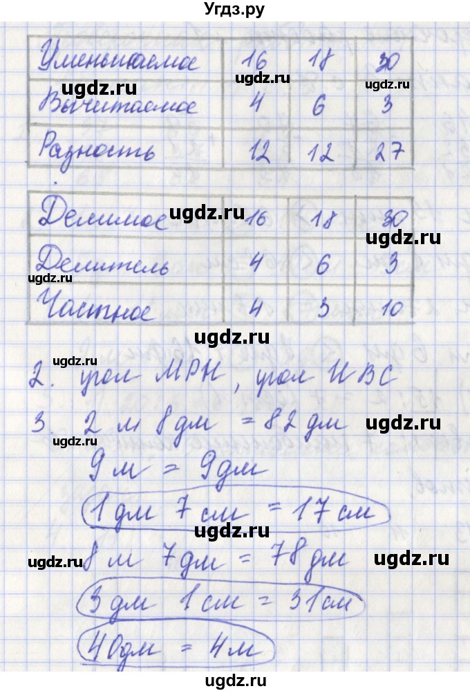 ГДЗ (Решебник) по математике 3 класс (проверочные работы) Миракова Т.Н. / страница номер / 6(продолжение 2)