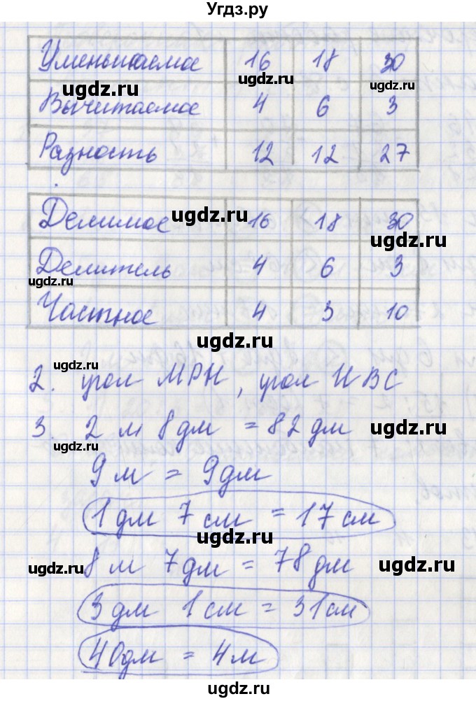 ГДЗ (Решебник) по математике 3 класс (проверочные работы) Миракова Т.Н. / страница номер / 6(продолжение 2)