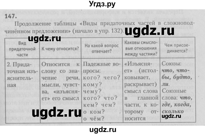 ГДЗ (Решебник №3) по русскому языку 9 класс Л.A. Мурина / упражнение / 147