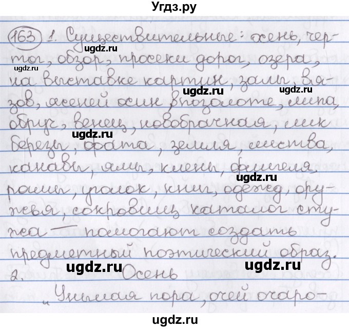 ГДЗ (Решебник) по русскому языку 10 класс Л. A. Мурина / упражнение номер / 163